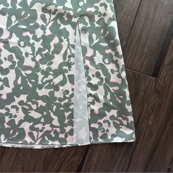 Hugo Boss Veconty Floral Side Slit Midi Skirt in Green Sz 8 - Picture 6 of 11